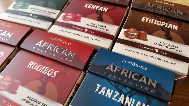 Verpackungen der African Collection | Foto: Redaktion