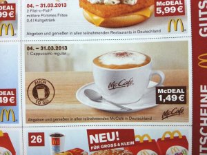 Cappuccino bei McCafé billiger kaufen