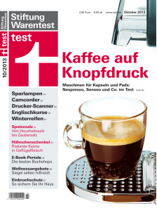Oktober-Ausgabe der Zeitschrift test | Bild: Stiftung Warentest