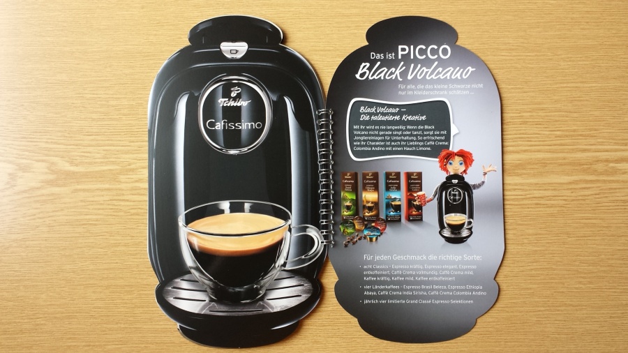 Die neue Kapsel-Kaffee-Maschine von Tchibo - PICCO Black Volcano