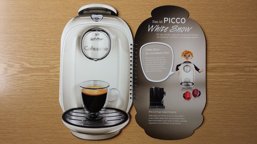 Die neue Kapsel-Kaffee-Maschine von Tchibo - PICCO White Snow