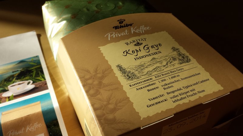 Tchibo Privat Kaffee Rarität "Kopi Gayo" | Foto: Redaktion