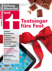 Dezember-Ausgabe der Zeitschrift test | Bild: Stiftung Warentest