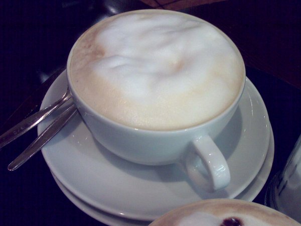 Cafè Latte mit schönem Schaum bei Meyerbeer Coffee