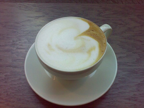Cappuccino von the coffee shop
